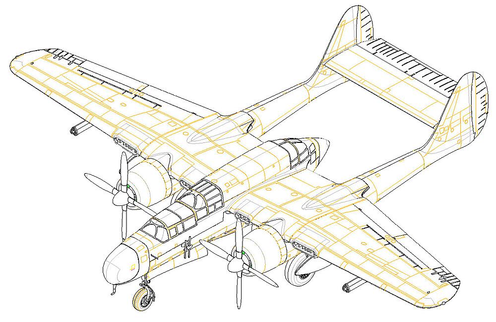HOBBY BOSS 87261  1/72 P-61A Black Widow 