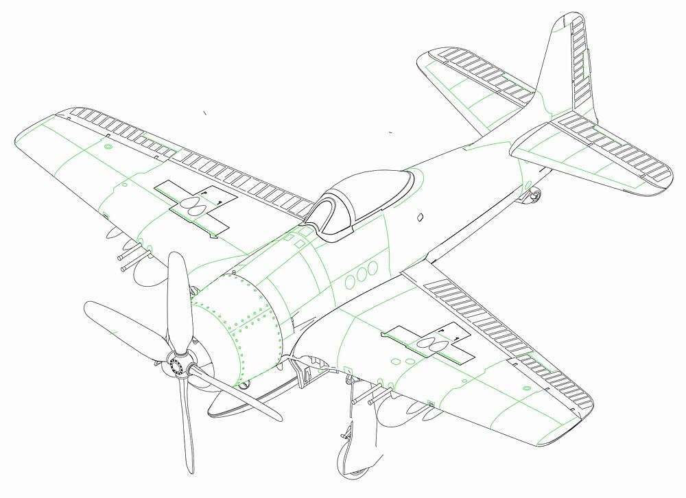 [HOBBY BOSS 87268  ] HOBBY BOSS 87268  1/72 F8F-1B Bearcat 