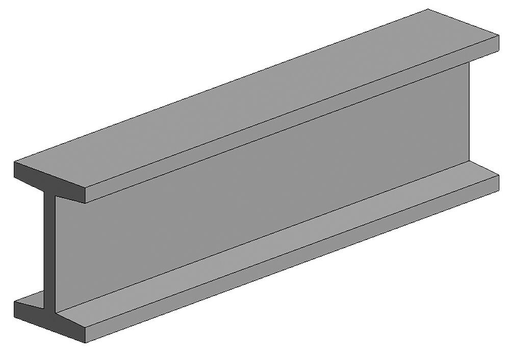 EVERGREEN 278  Profilé I en polystyrène blanc 350 x 7,9 x 3,4 mm - 5/16