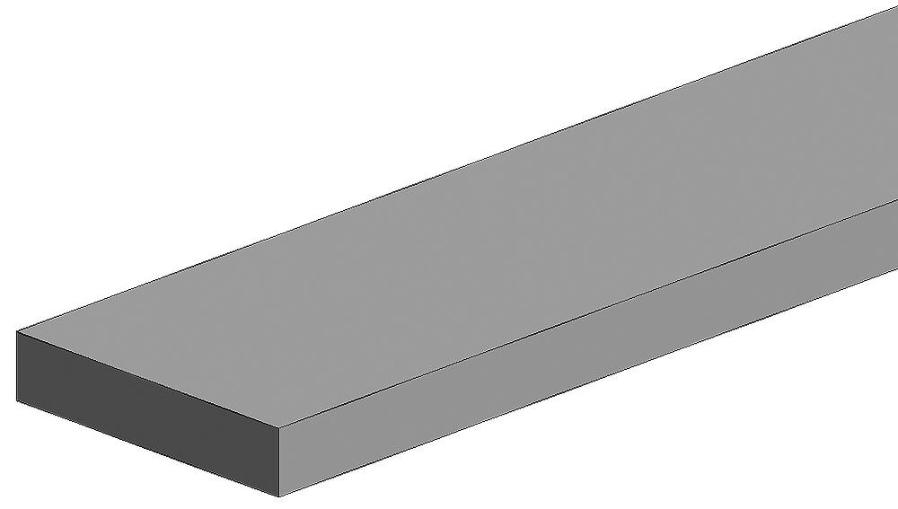 EVERGREEN 369  Profilés carrés en polystyrène blanc 600 x 2,0 x 6,4 mm