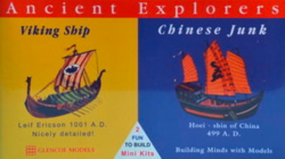 GLENCOE 3301  1/240/72 Bateau viking, jonque chinoise 