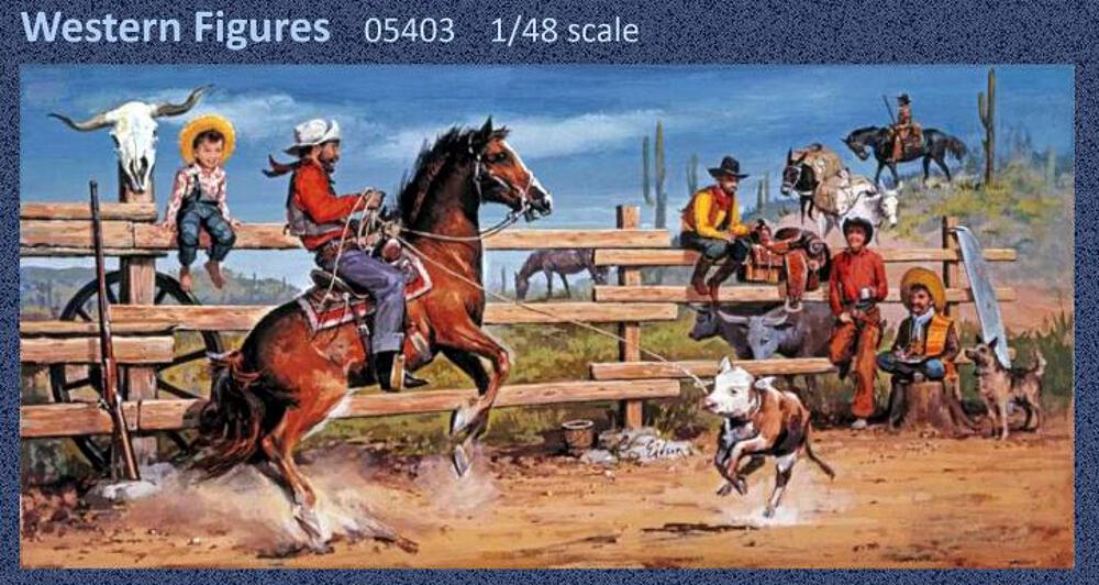 GLENCOE 5403  1/48 Figurines de western 