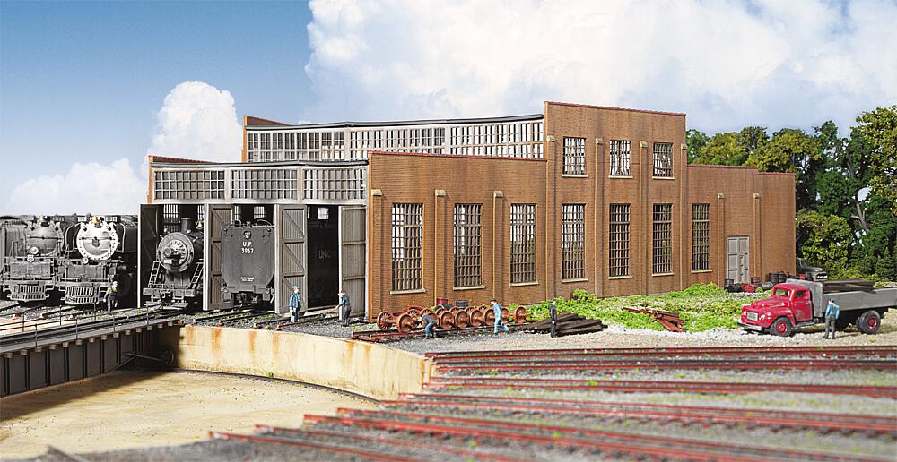 [WALTHERS 933-2900  ] WALTHERS 933-2900   H0  Remise à locomotives moderne, 3 niveaux 40,6 x 51,1 x 14 cm