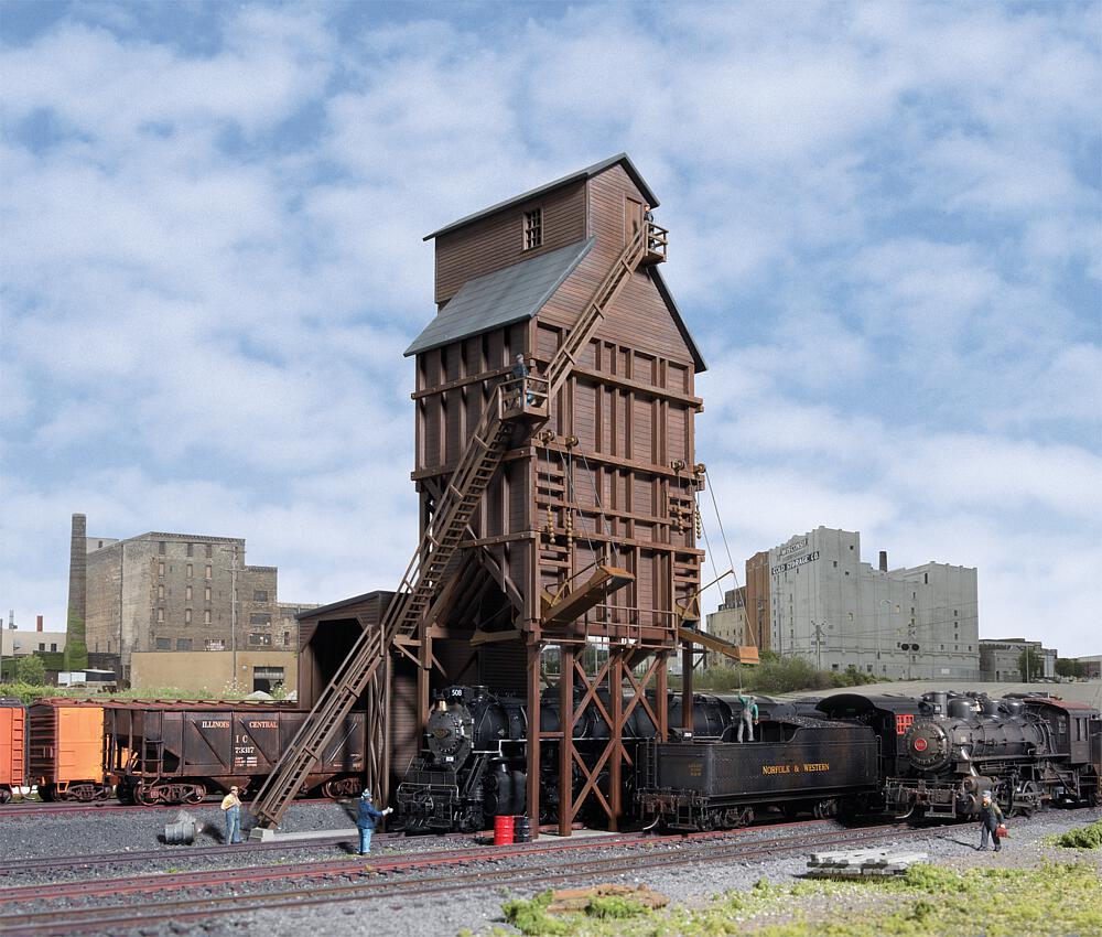 [WALTHERS 933-2922  ] WALTHERS 933-2922   HOTour de charbonnage en aspect bois 19,1 x 16,5 x 27 cm