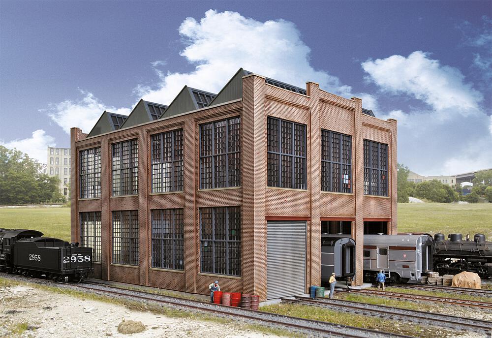 WALTHERS 933-3040   H0  Garage à locomotives 29 x 22 x 19 cm