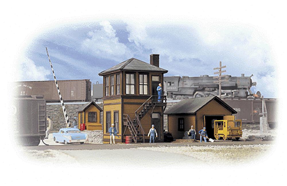 WALTHERS 933-3530   H0  Bâtiment ferroviaire, 3 parties 