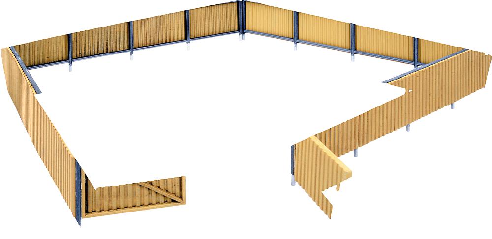 [WALTHERS 933-3632  ] WALTHERS 933-3632   HOClôture en tôle ondulée 