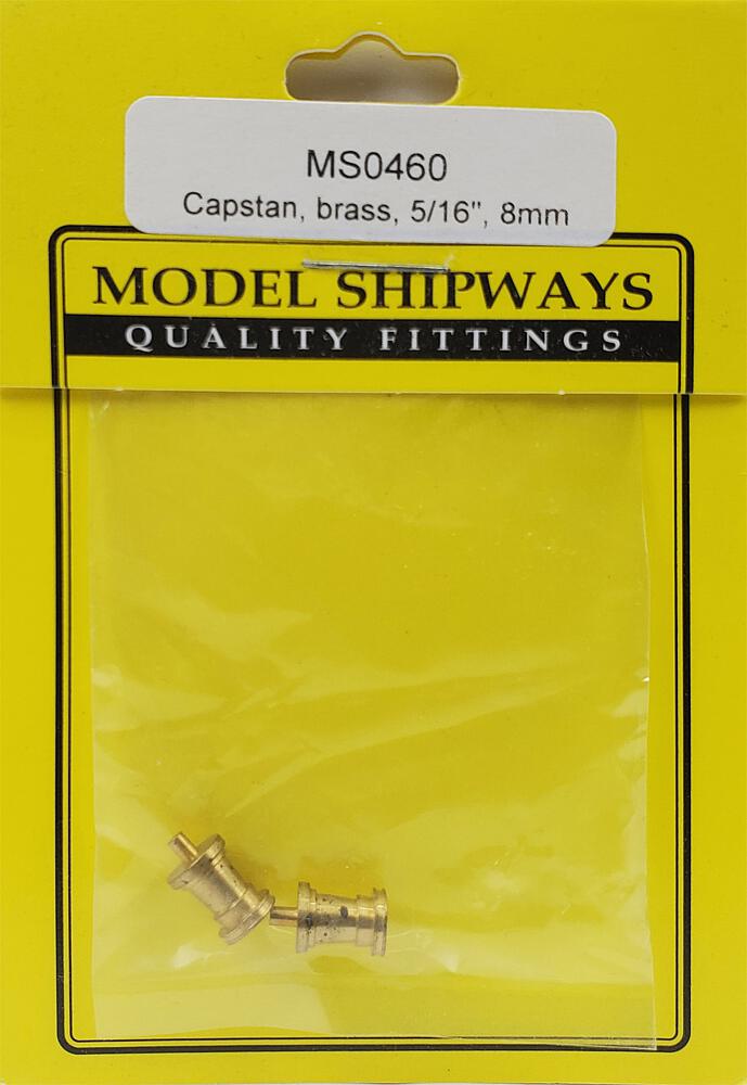 MODEL EXPO MS0460     Treuil, laiton, 8 mm, version précoce, 2 pièces 