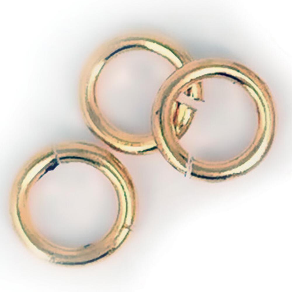 MODEL EXPO MS0958     Anneaux à fendre, laiton, 10 mm, 40 pièces 