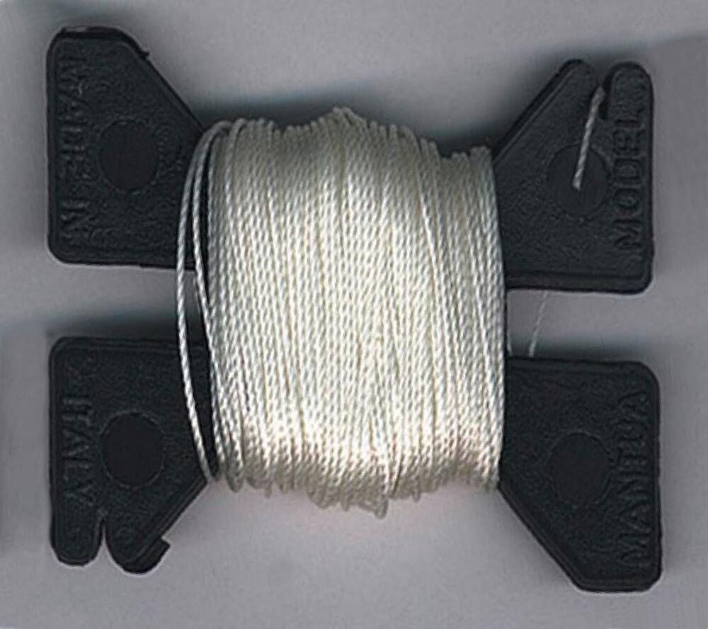 MODEL EXPO MS1221     Fil de gréement, blanc, 0,5 mm x 9,14 mètres 