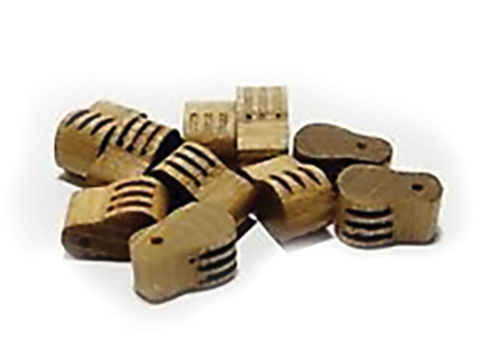 MODEL EXPO MS1314     Blocs, triple, noyer, 12 mm, 4 pièces 