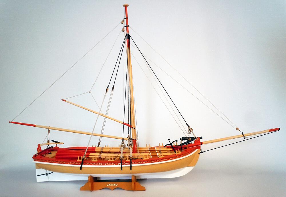 MODEL EXPO MS1460  1/24 Bateau long armé 