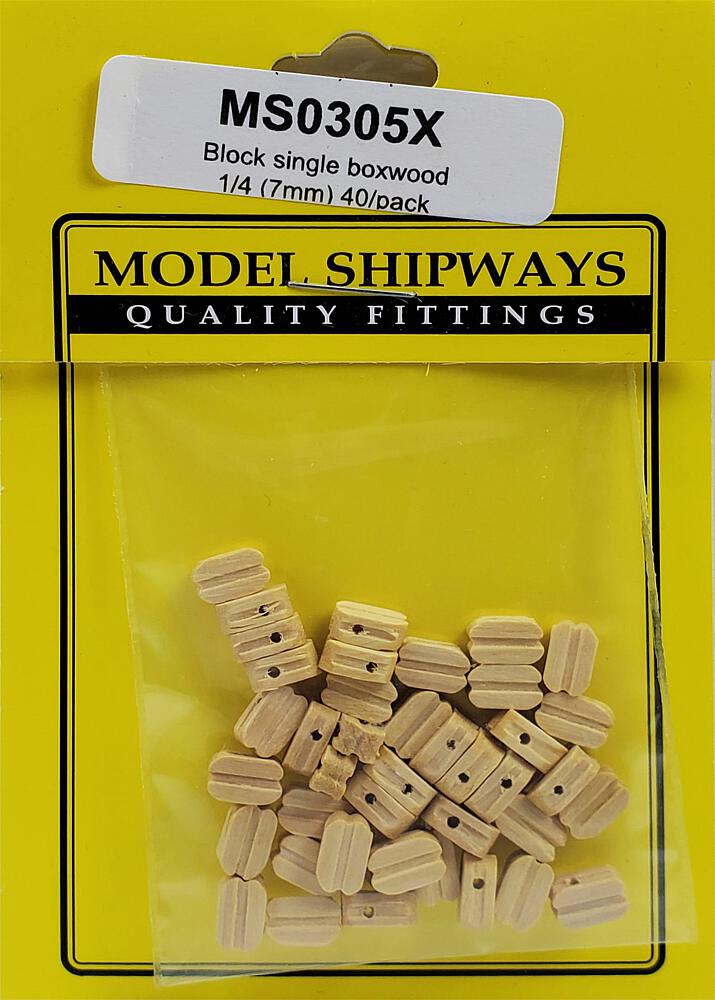 MODEL EXPO MS0305X     Blocs, simple, buis, 7 mm, 40 pièces 