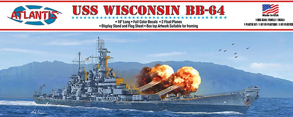 ATLANTIS AMCM3006  1/600 BB-64 USS Wisconsin 