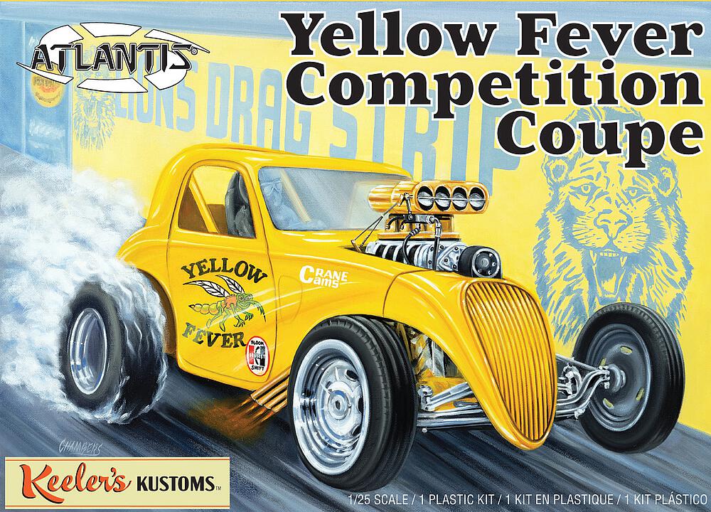 [ATLANTIS AMC13101  ] ATLANTIS AMC13101  1/25 Yellow Fever Dragster Keelers Kustoms 