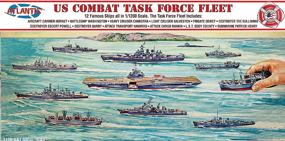 ATLANTIS AMCR6300  1/1200 US Navy Task Force Set,12 navires 