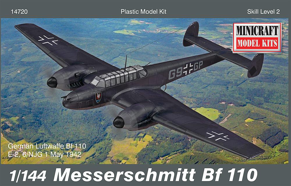 MINICRAFT 14720  1/144 Bf-110 Messerschmitt 