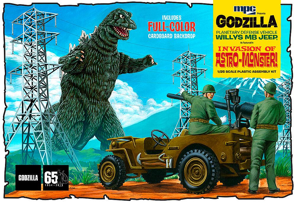 AMT MPC882/12  1/25 Godzilla Army Jeep 