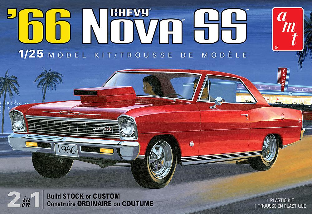 AMT AMT1198M/12  1/25 1966 Chevy Nova SS 2T 