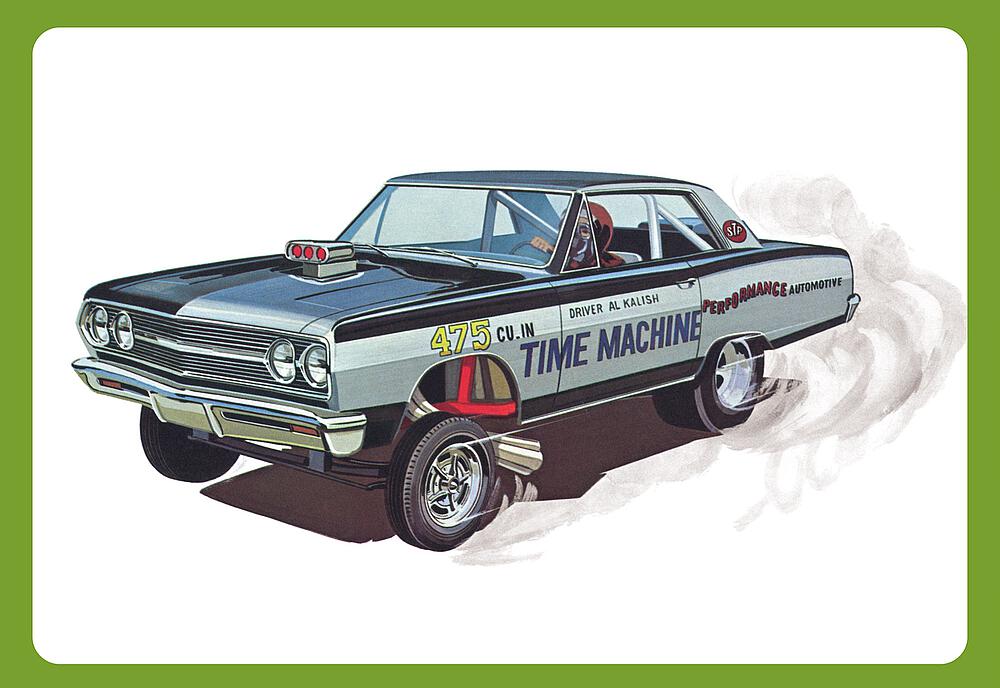 AMT AMT1302/12  1/25 1965 Chevy Chevelle AWB Time Machine 