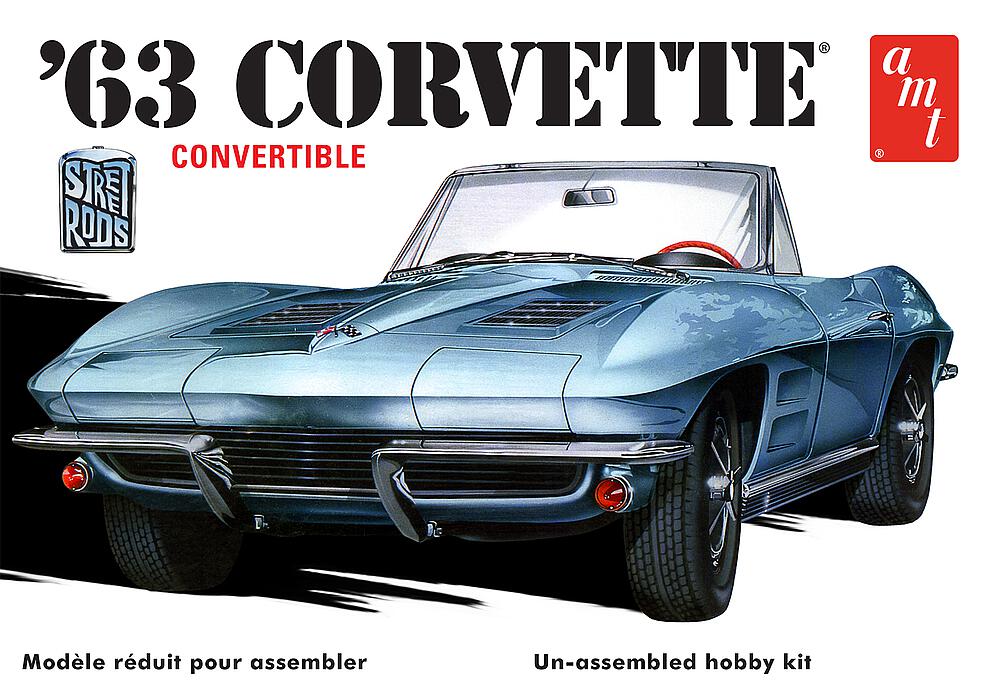 AMT AMT1335M/12  1/25 1963 Chevy Corvette Convertible 