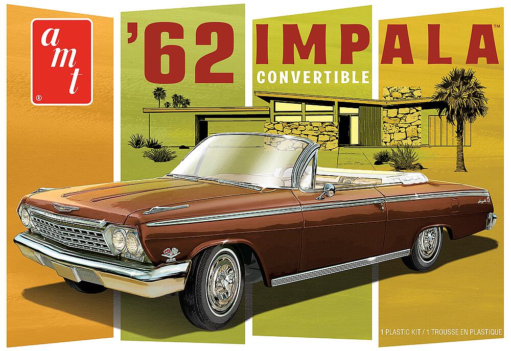 AMT AMT1355M/12  1/25 1962 Chevy Impala Convertible 