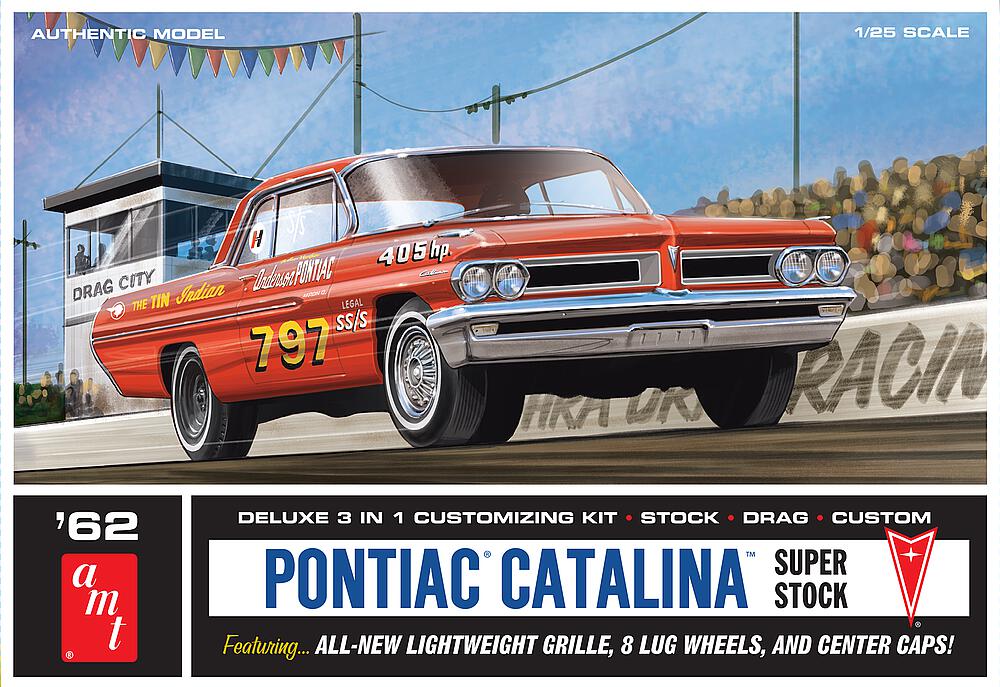 AMT AMT1392/12  1/25 1962 Pontiac Catalina Super Stock 