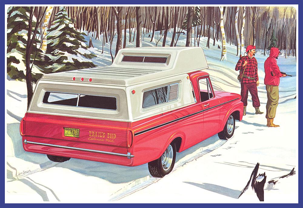 AMT AMT1412/12  1/25 1963 Ford F-100 Camper Pickup 