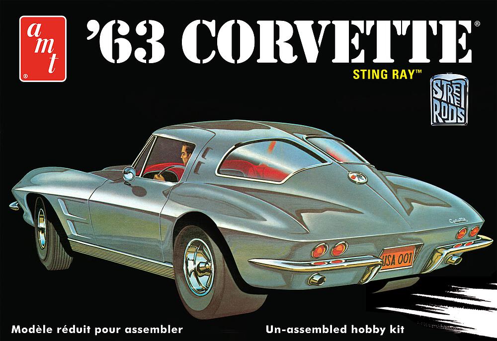 AMT AMT861/12  1/25 1963 Chevy Corvette Sting Ray 