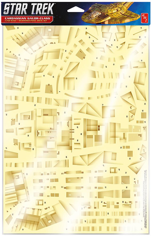 AMT MKA020/12  1/750 Star Trek : Deep Space Nine : Cardassian Paneling Decals 