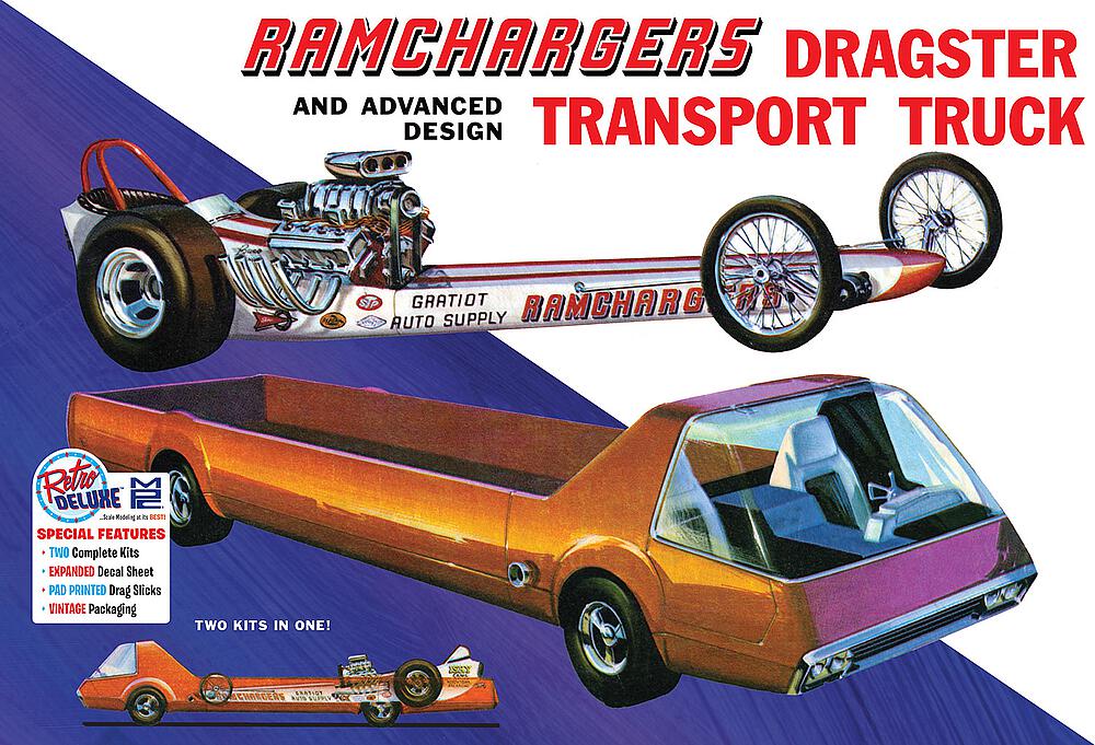 MPC MPC970/12  1/25 Ramchargers Dragster &amp; Transporter Truck 