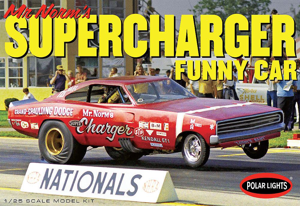 POLAR LIGHTS POL989/12  1/25 Dodge Charger 1969 Funny Car Mr. 