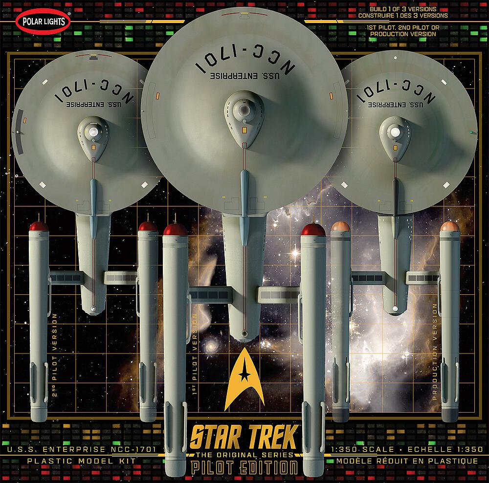 POLAR LIGHTS POL993M/04  1/350 Star Trek TOS USS Enterprise avec pilotes 