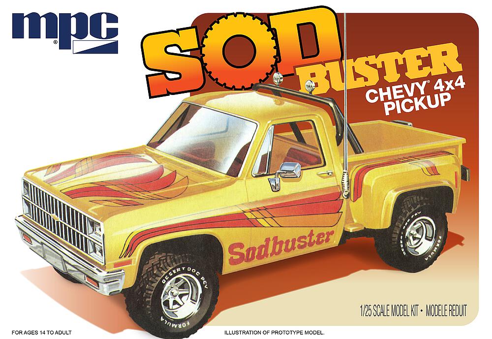MPC MPC972/12  1/25 1981 Chevy Stepside Pickup Sod Buster 