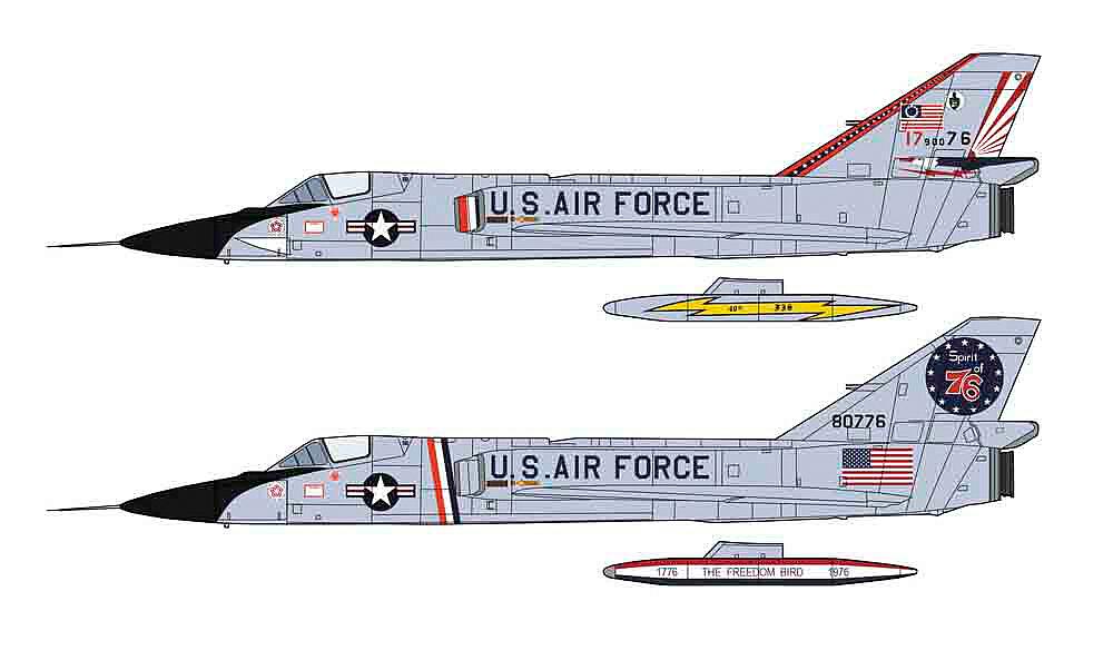 HASEGAWA 2402  1/72 F-106A Delta Art, 2 kits 