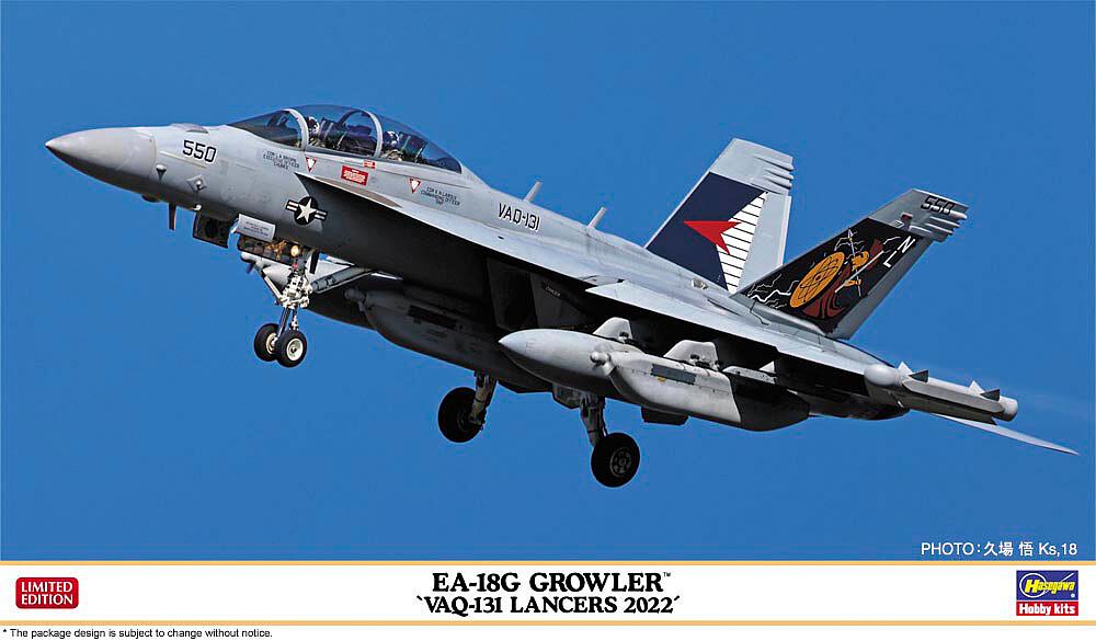 HASEGAWA 2432  1/72 EA-18G Growler VAQ-131 Lancers 2022 