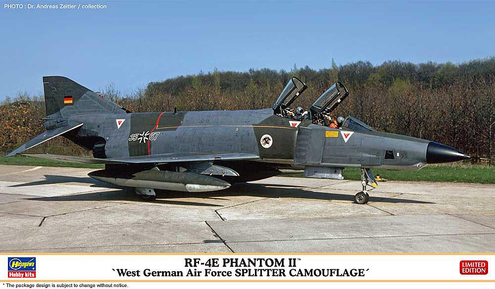 HASEGAWA 2445  1/72 RF-4E Phantom II, Bundesluftwaffe, Splitter T 