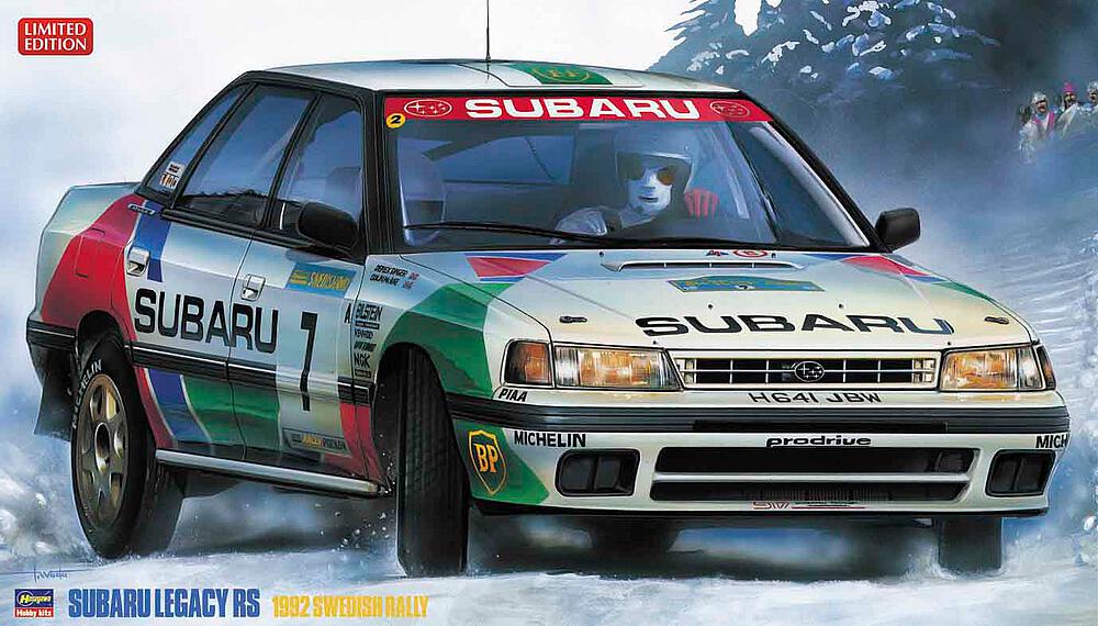HASEGAWA 20290  1/24 Subaru Legacy RS 1992, Rallye de Suède 