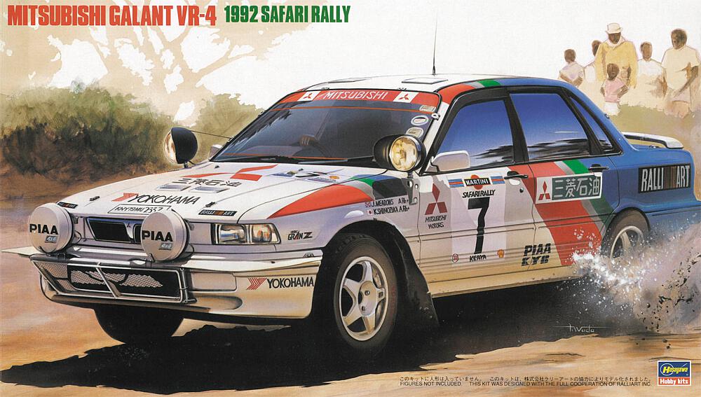 HASEGAWA 20307  1/24 Mitsubishi Galant VR4, 1992 Safari Rally 