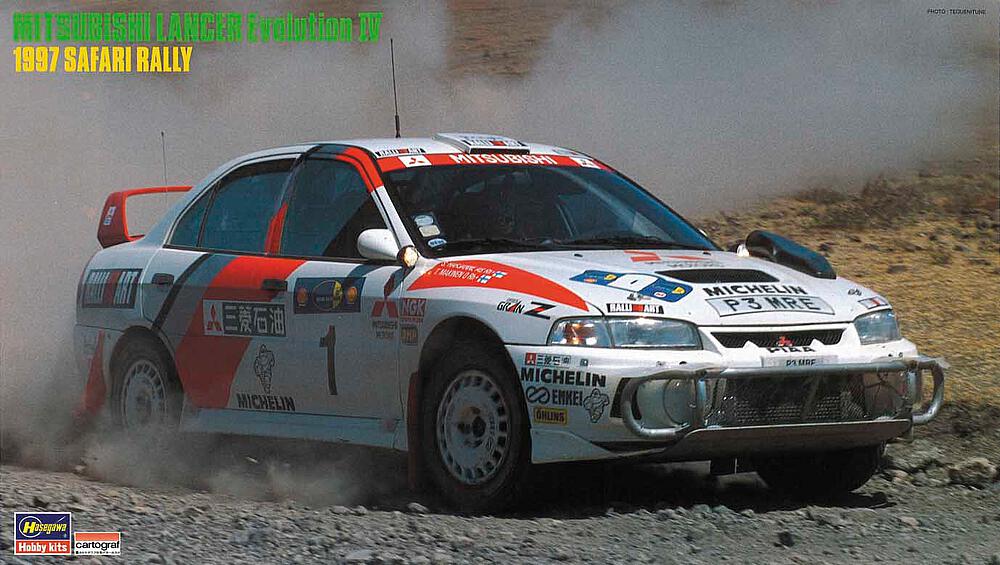 HASEGAWA 20395  1/24 Mitsubishi Lancer Evo IV,1997 Safari Rally 