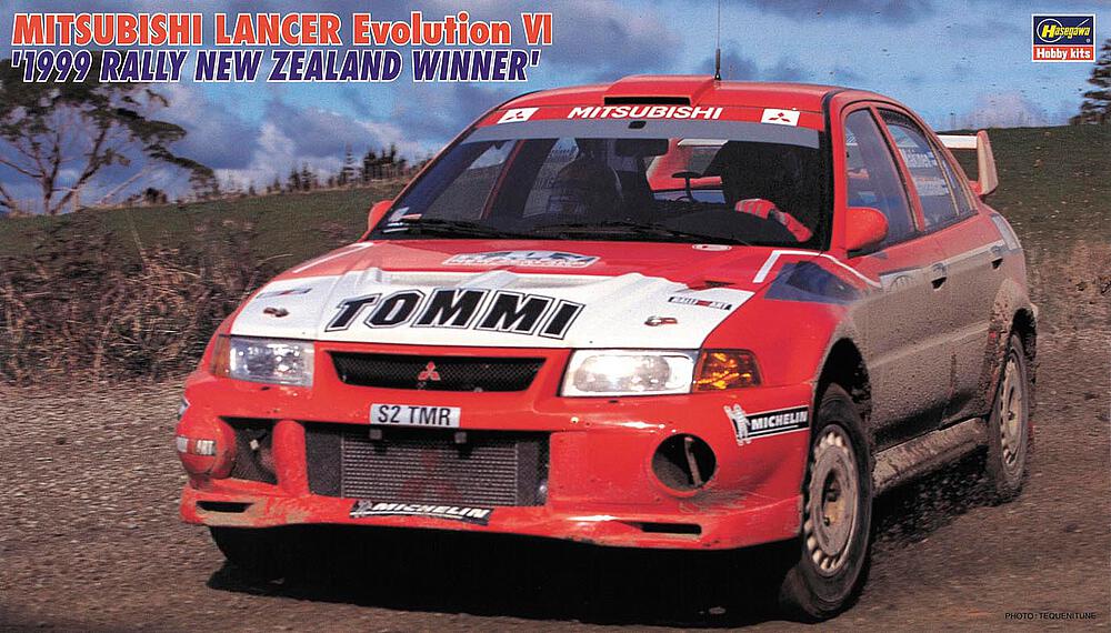 HASEGAWA 20415  1/24 Mitsubishi Lancer EVO VI, vainqueur du Rally NZ 1999 