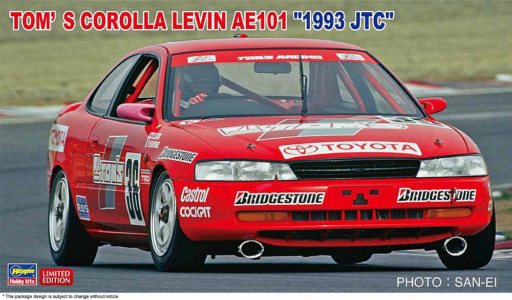 HASEGAWA 20542  1/24 Toms Corolla Levin AE 101, 1993 JTC 