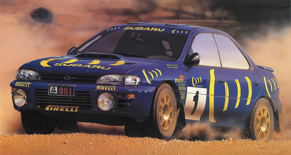 HASEGAWA 20589  1/24 Subaru Impreza, 1994 Hong-Kong - Bejing Rally 