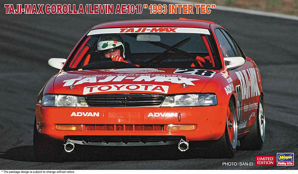 HASEGAWA 20630  1/24 Taji-Max Corolla, Levin AE101, 1993 Inter Tec 