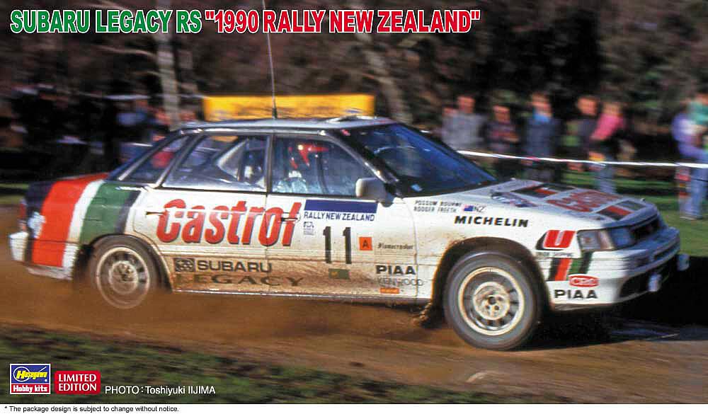 HASEGAWA 20636  1/24 Subaru Legacy RS, 1990 Rally New Zealand 