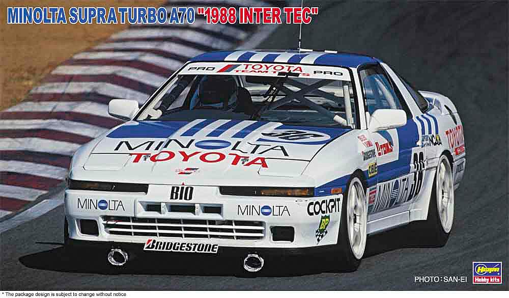 HASEGAWA HC42  1/24 Minolta Supra Turbo A70, 1988 Inter Tec 