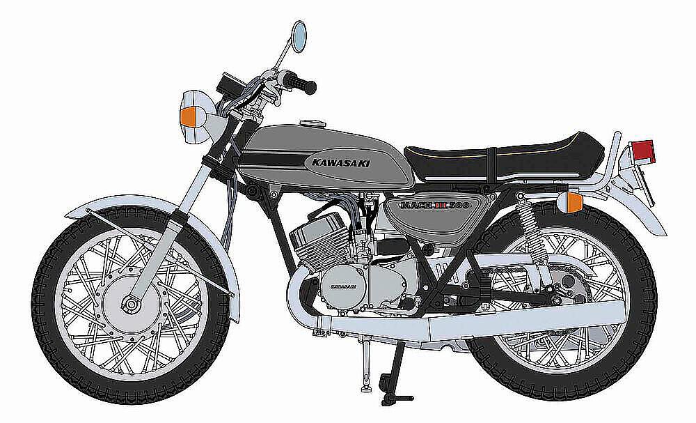 HASEGAWA BK10  1/12 Kawasaki 500SS Mach III 