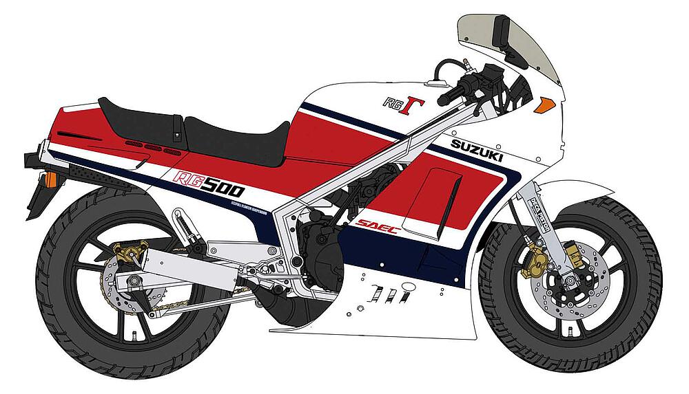 HASEGAWA 21753  1/12 Suzuki RG500, première version 