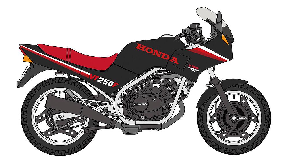 HASEGAWA 21755  1/12 Honda VT250F, 1984, noire 