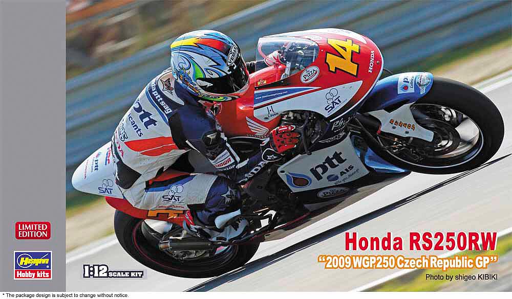 HASEGAWA 21757  1/12 Honda RS250RW, 2009 WGP 250 Czech Republic GP 